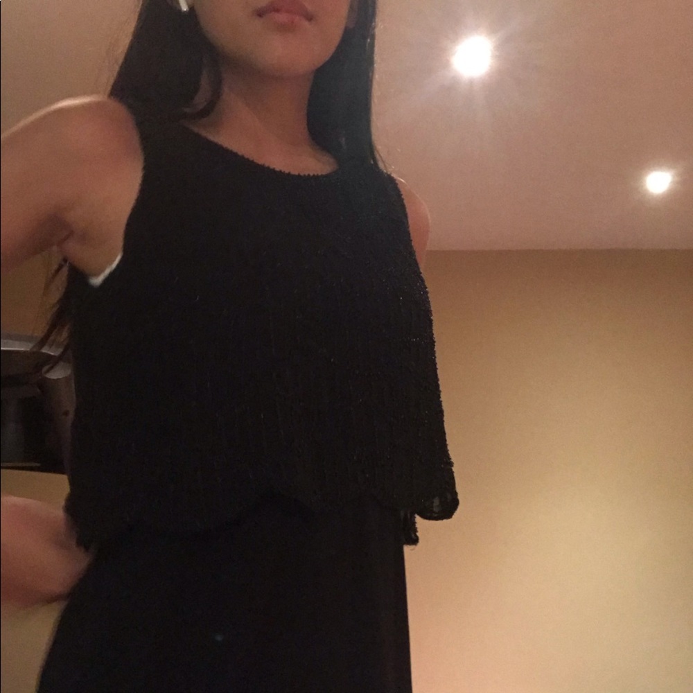black evening dress